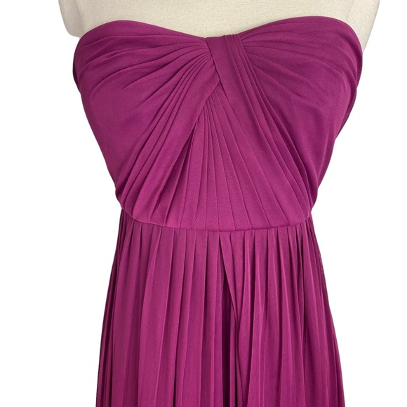 David’s Bridal Sangria Strapless Versa Convertible Maxi Bridesmaid Dress Size 2 - Picture 5 of 15